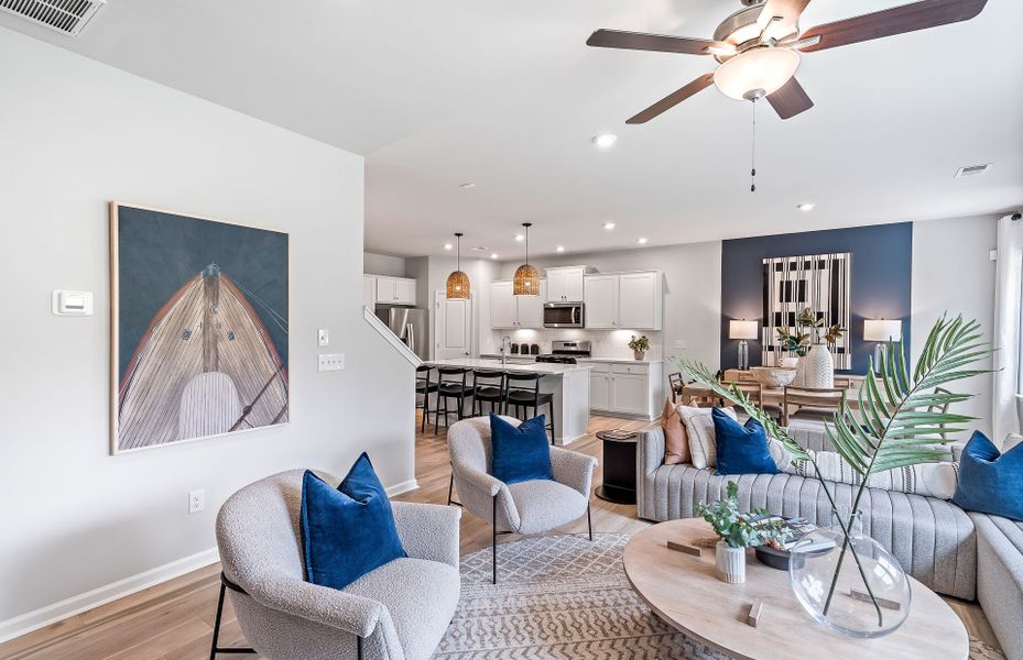 Representative furnished interior of a home built from the Hampton by Pulte Homes in Indigo Park, Easley (Image 8).