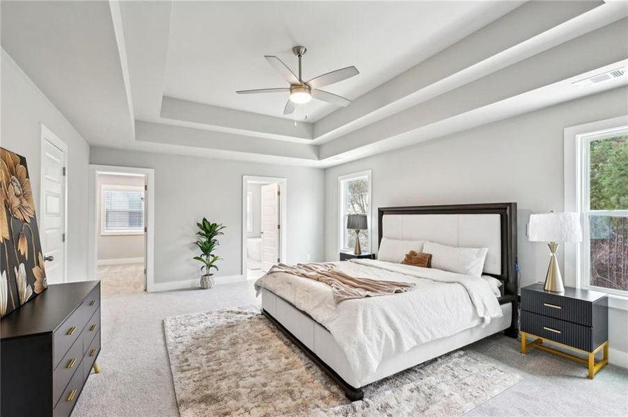 Furnished interior view inside a new home in , Atlanta (Image 9). Furnished interior view inside a new home in , Atlanta (Image 9).