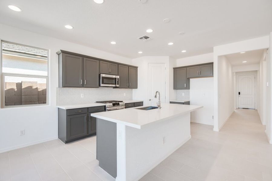 Representative furnished interior of a home built from the Quartz by Taylor Morrison in Artisan at Asante Discovery Collection, Surprise (Image 3). Representative furnished interior of a home built from the Quartz by Taylor Morrison in Artisan at Asante Discovery Collection, Surprise (Image 3).