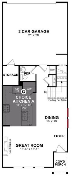 2D floor plan layout of this home in Bayside, Rowlett, TX (Image 3).