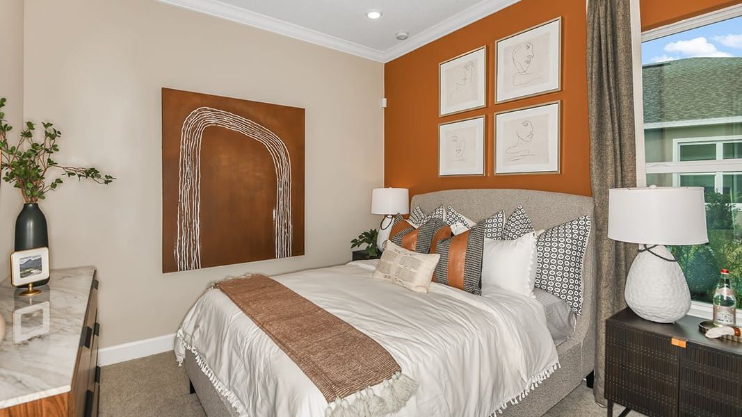 Representative furnished interior of a home built from the Lazio by Taylor Morrison in Esplanade at McKinnon Groves, Winter Garden (Image 26).