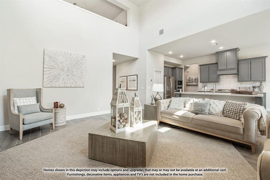 Furnished interior view inside a new home in Mosaic, Celina (Image 20). Furnished interior view inside a new home in Mosaic, Celina (Image 20).