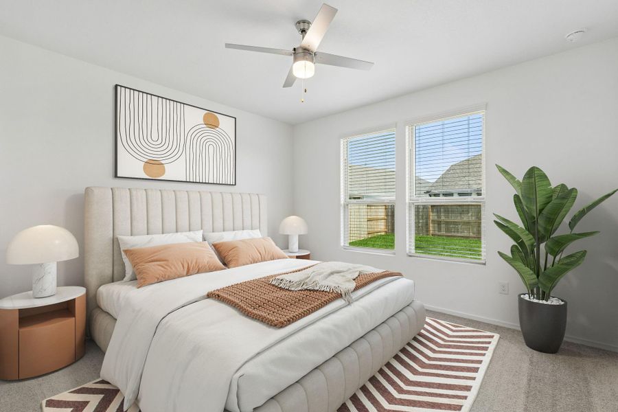 Furnished interior view inside a new home in Mavera, Conroe (Image 11).