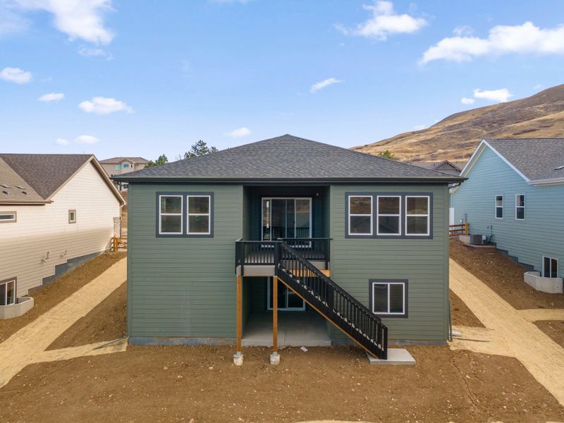 Exterior details and patio area of a home in The Manors Collection at Golden Overlook, Golden (Image 3).