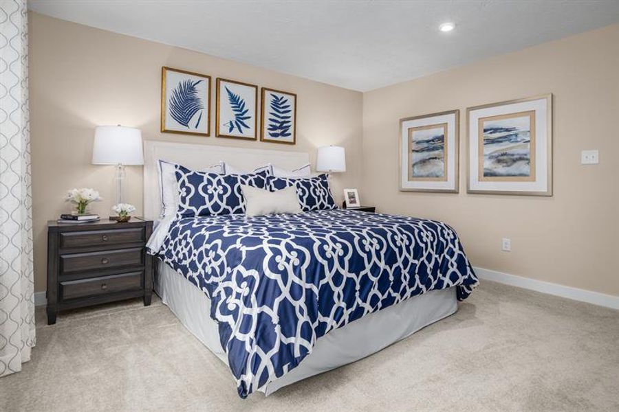 Representative furnished interior of a home built from the Allegheny by Ryan Homes in Friendship Meadows, Seneca (Image 13).