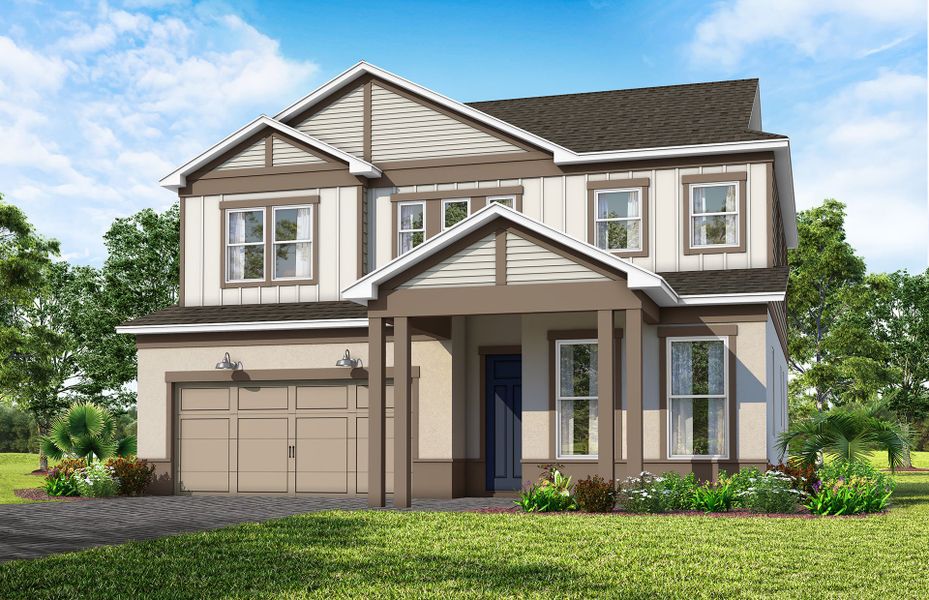 Representative exterior photo of a completed home built from the Imperial by Pulte Homes in Avera, Orlando, FL (Image 14).