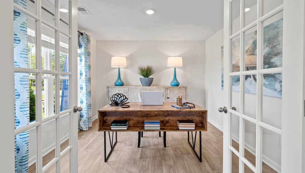 Representative furnished interior of a home built from the Hayden by D.R. Horton in Lakestone, Woodruff (Image 6).