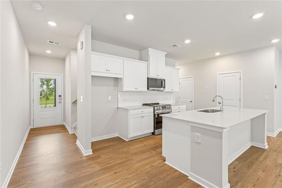 Furnished interior view inside a new home in Sherwood Square, Flowery Branch (Image 6).