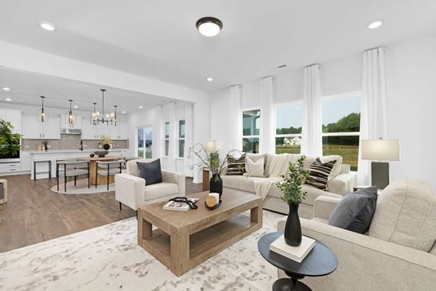 Representative furnished interior of a home built from the Calgary by True Homes in Morrow Brook, Albemarle (Image 10).