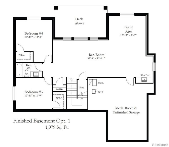 2D floor plan layout of this home in , Colorado Springs, CO (Image 5). 2D floor plan layout of this home in , Colorado Springs, CO (Image 5).