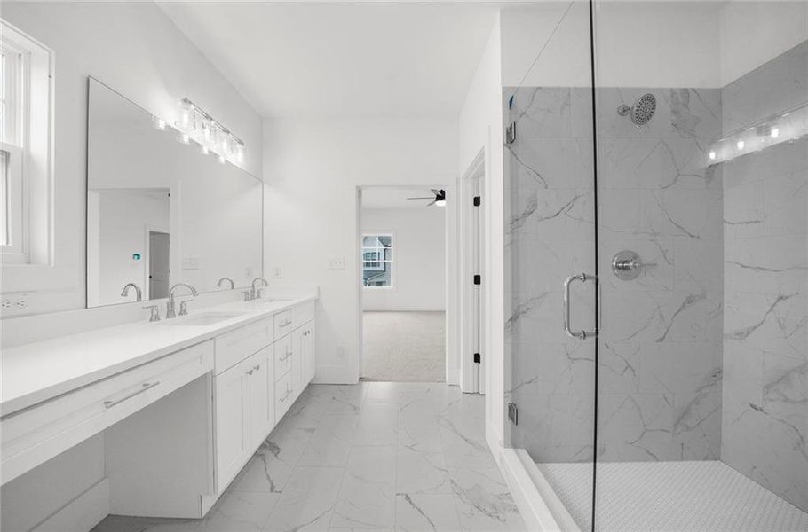 Furnished interior view inside a new home in , Canton (Image 32).