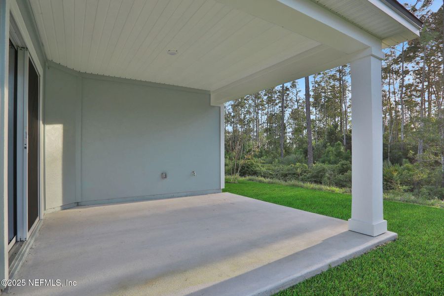 Exterior details and patio area of a home in Cordova Palms, St. Augustine (Image 3). Exterior details and patio area of a home in Cordova Palms, St. Augustine (Image 3).