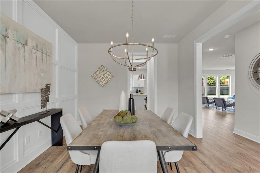 Furnished interior view inside a new home in , Buford (Image 28).