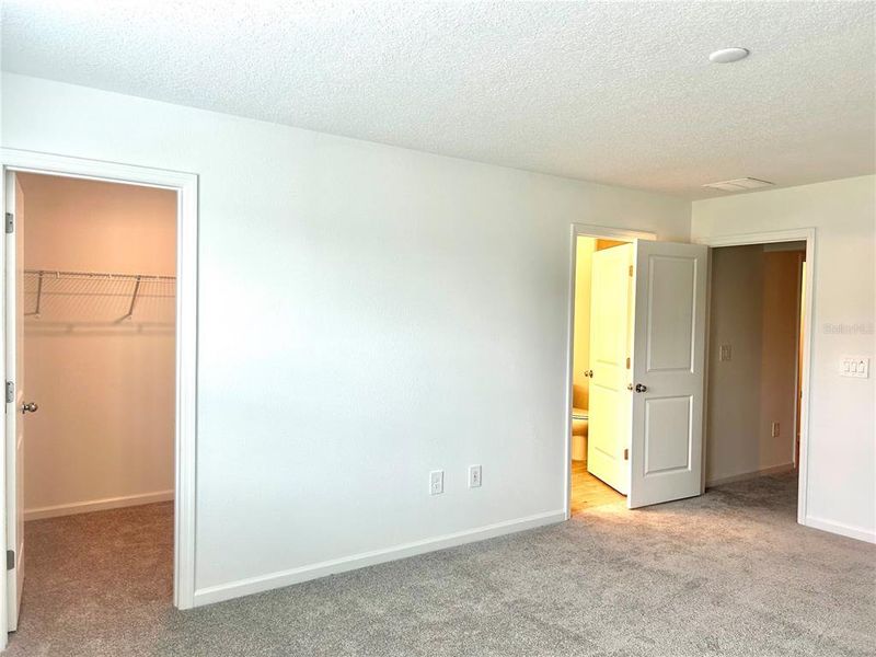 Primary Bedroom Toward Walk-in Closet & Private Bathroom