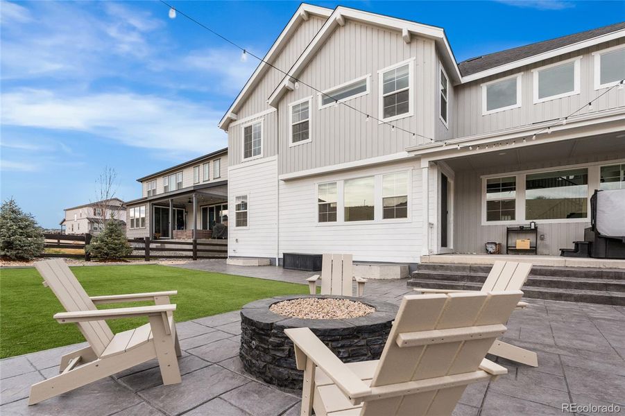 Exterior details and patio area of a home in Macanta Destination Collection, Castle Rock (Image 3). Exterior details and patio area of a home in Macanta Destination Collection, Castle Rock (Image 3).
