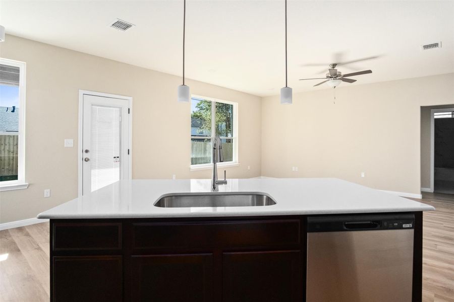 Close-up of interior finishes inside a home in , Temple (Image 8).