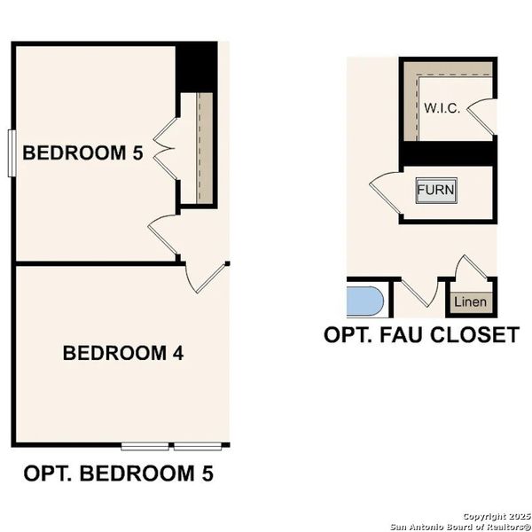 2D floor plan layout of this home in Cinco Lakes, San Antonio, TX (Image 4).