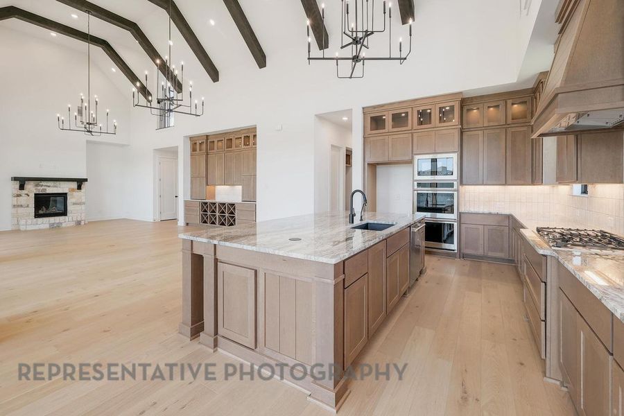 Furnished interior view inside a new home in Parkside On The River: 70ft. lots, Georgetown (Image 12).