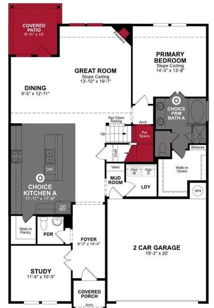 Beazer Homes Churchill Cascade floorplan. Beazer Homes Churchill Cascade floorplan.