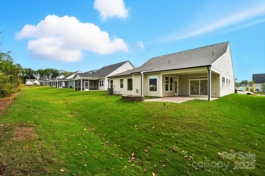Exterior details and patio area of a home in Heritage - 55+ Community, Indian Trail (Image 22).