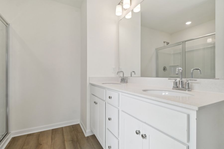 Representative furnished interior of a home built from the Hidden Creek II by Great Southern Homes in Worthington, Hephzibah (Image 12).