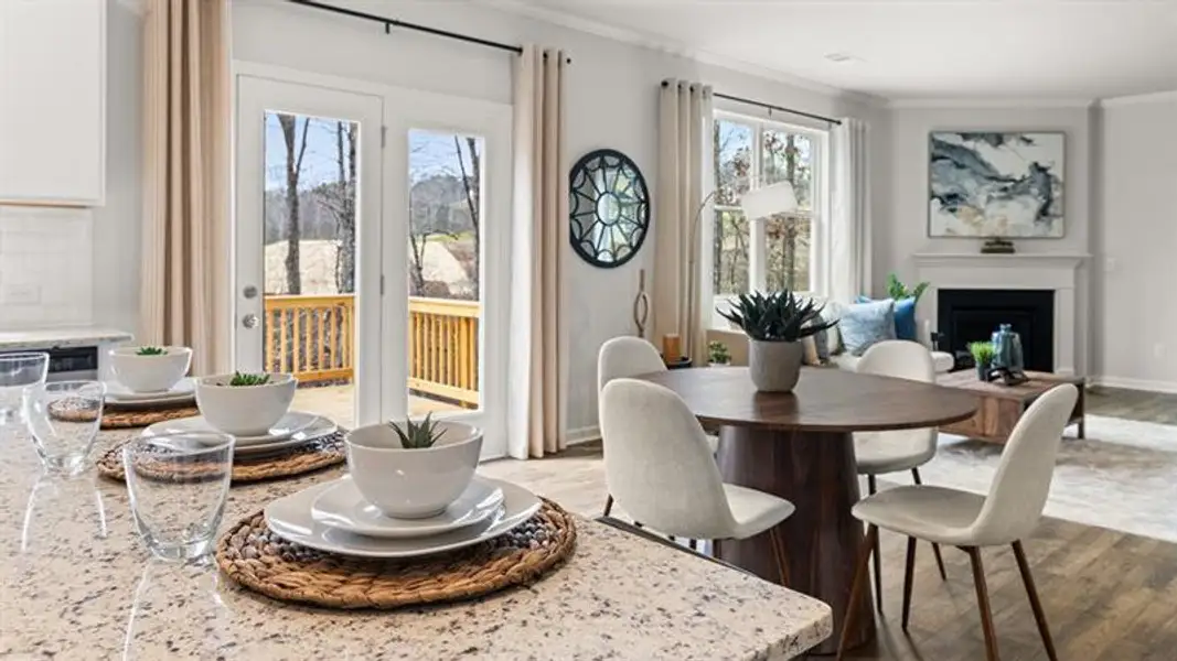Furnished interior view inside a new home in Lost Creek, Dallas (Image 9).