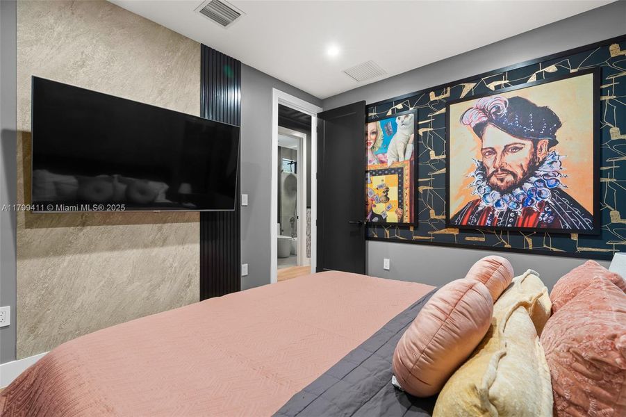 Furnished interior view inside a new home in , Miami (Image 35).