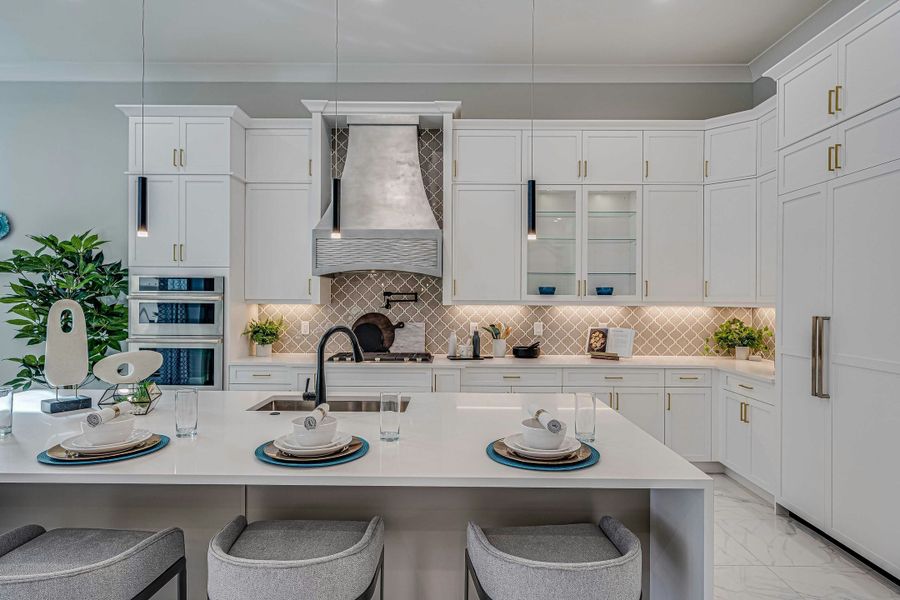 2D floor plan layout for the Sand Dollar Grande by GHO Homes in The Strand, Indian River Shores, FL (Image 79).