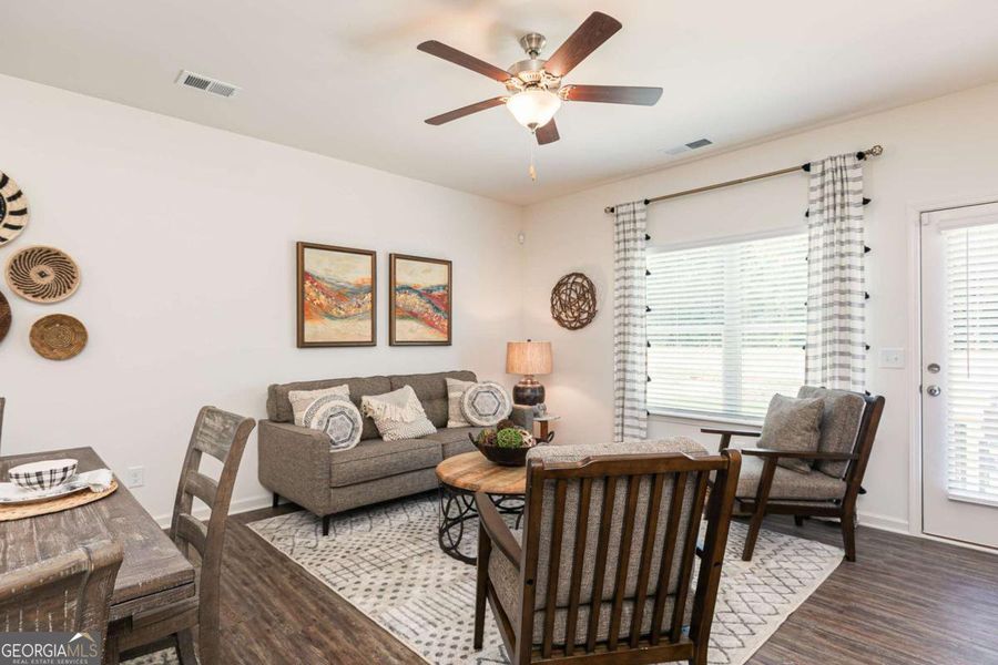 Furnished interior view inside a new home in Maddox Station, Eatonton (Image 22).