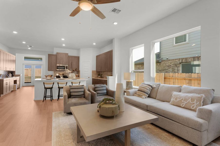 Furnished interior view inside a new home in Nolina, Georgetown (Image 9). Furnished interior view inside a new home in Nolina, Georgetown (Image 9).