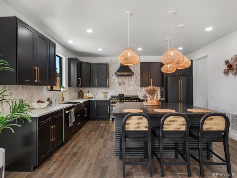 Furnished interior view inside a new home in , Denver (Image 32).