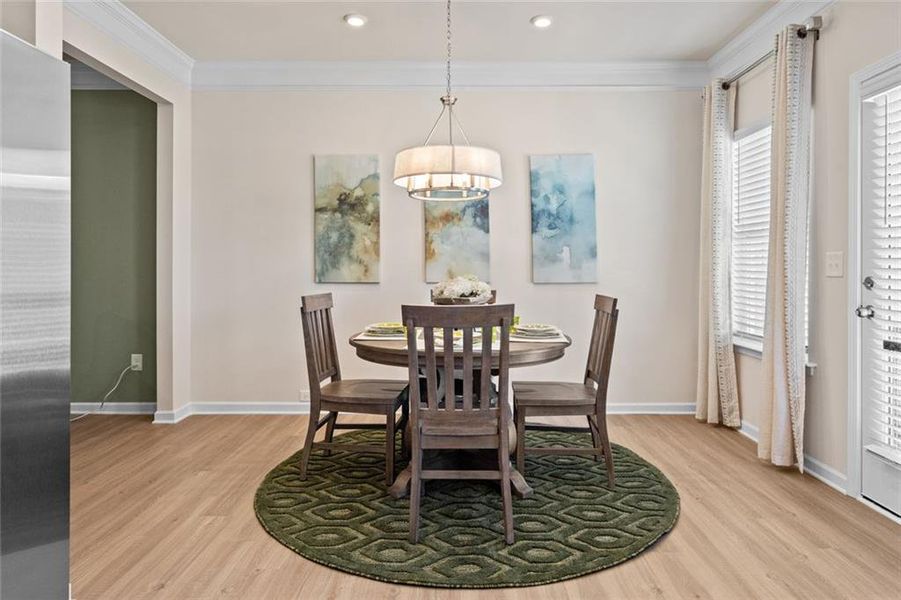 Furnished interior view inside a new home in Johnson Crossing, Cartersville (Image 10).