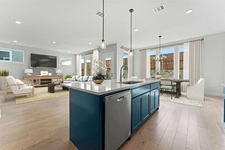 Furnished interior view inside a new home in North Square at Uptown, Celina (Image 5).