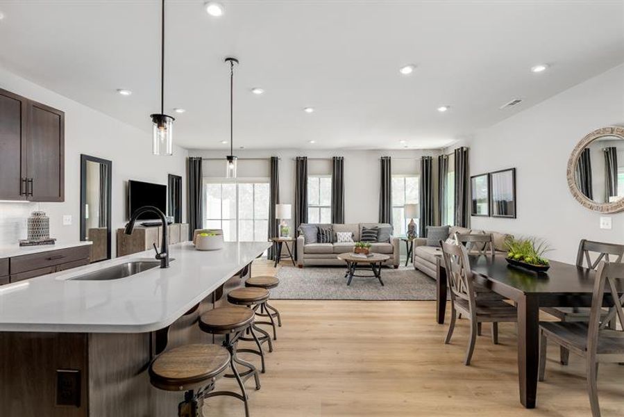 Representative furnished interior of a home built from the Roxbury Grande by Ryan Homes in McCain's Station Townhomes, Gallatin (Image 6). Representative furnished interior of a home built from the Roxbury Grande by Ryan Homes in McCain's Station Townhomes, Gallatin (Image 6).