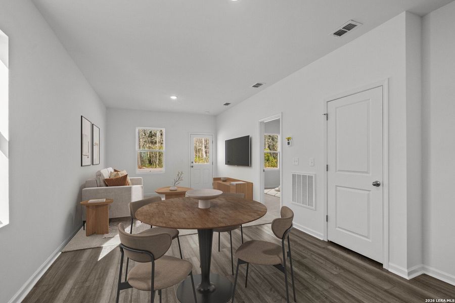Furnished interior view inside a new home in Sutton Farms, San Antonio (Image 17).
