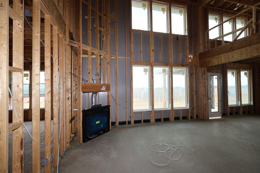 In-progress construction of a new home in Dunham Pointe, Cypress, TX (Image 7).