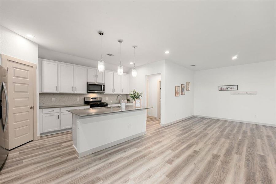 White Cabinets make the kitchen a center of the house!