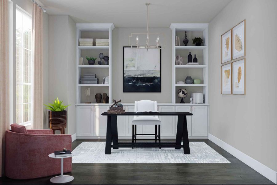 Representative furnished interior of a home built from the Marsala by Tri Pointe Homes in Legacy Grove, Montgomery (Image 5).