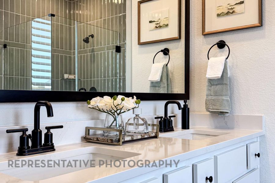 Close-up of interior finishes inside a home in Easton Park, Austin (Image 19).