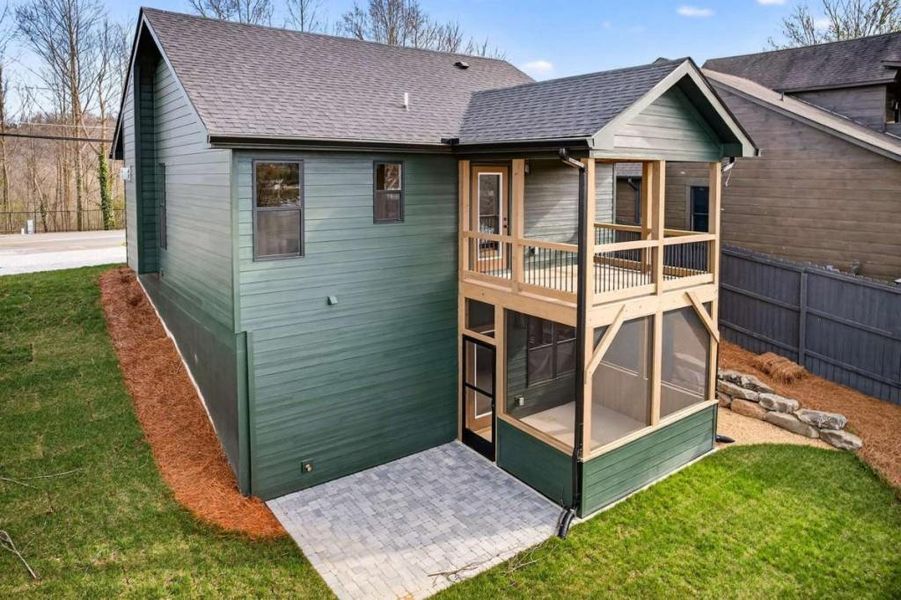 Exterior details and patio area of a home in , Blue Ridge (Image 24).