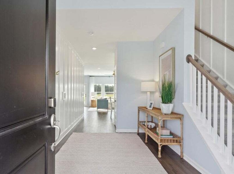 Furnished interior view inside a new home in Sweetgrass at Summers Corner, Summerville (Image 10).