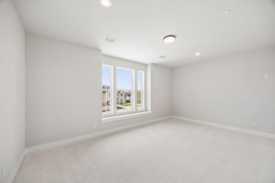 Representative unfurnished interior of a home built from the Sydney by Landon Homes in Fields - East Village, Frisco (Image 31). Representative unfurnished interior of a home built from the Sydney by Landon Homes in Fields - East Village, Frisco (Image 31).