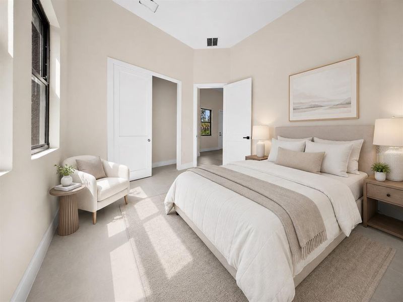 Furnished interior view inside a new home in , Port Charlotte (Image 16). Furnished interior view inside a new home in , Port Charlotte (Image 16).