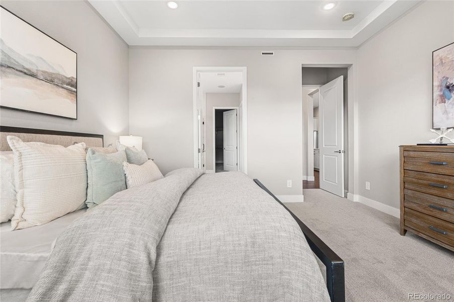 Furnished interior view inside a new home in Hilltop at Inspiration, Aurora (Image 15).