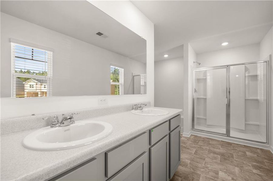 Furnished interior view inside a new home in The Reserve at Calcutta, Stockbridge (Image 4).