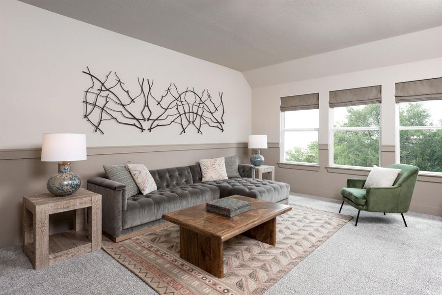 As you make your way upstairs this exceptional game room is a standout feature in this remarkable property, offering a space that combines luxury and fun for all ages.
