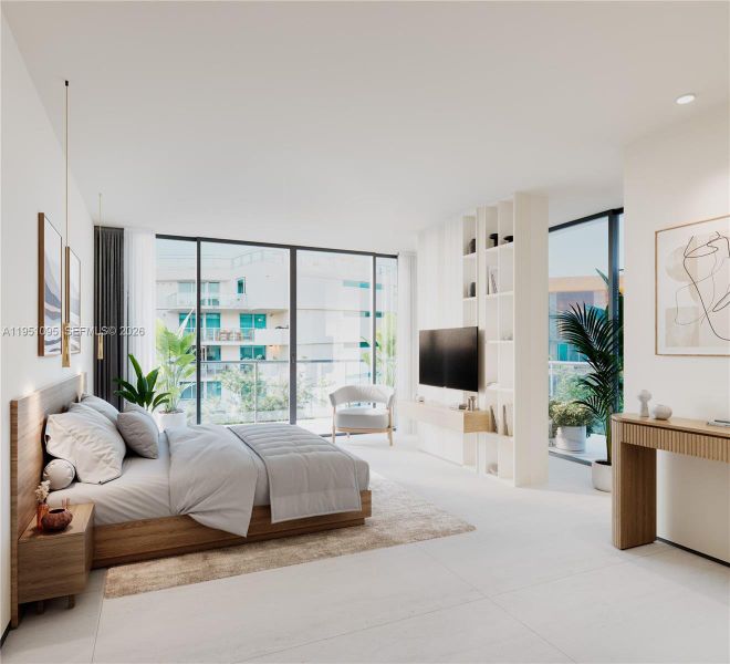 Furnished interior view inside a new home in , Bay Harbor Islands (Image 6).