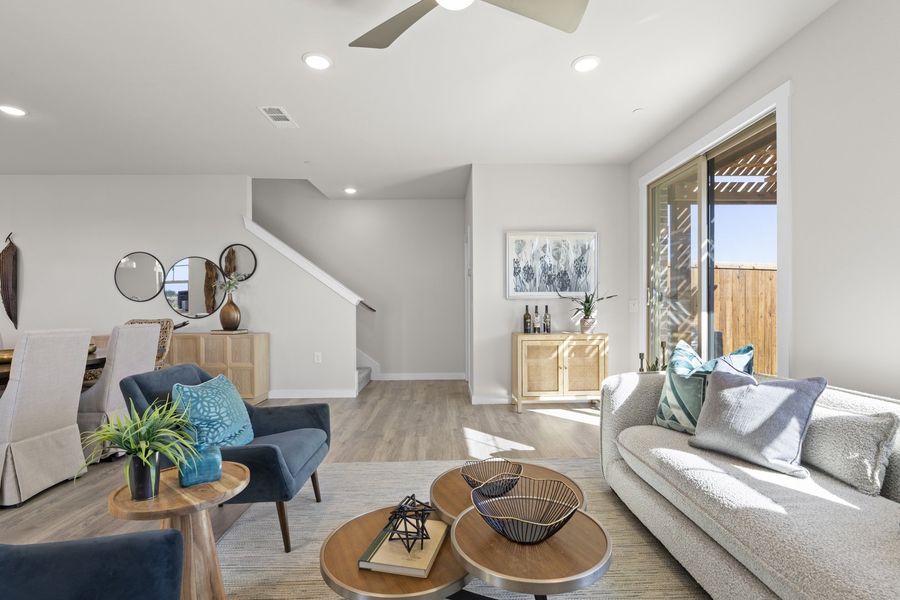 Furnished interior view inside a new home in Wildridge, Oak Point (Image 8).