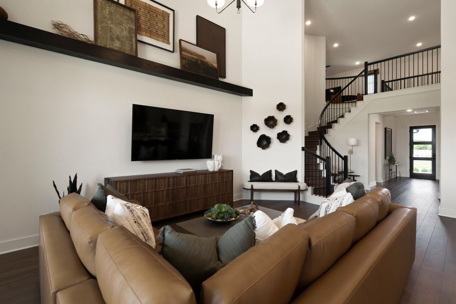 Furnished interior view inside a new home in Wolf Ranch, Georgetown (Image 7).