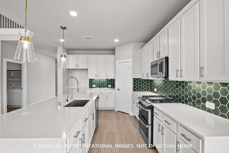 Furnished interior view inside a new home in Sorella, Tomball (Image 5).